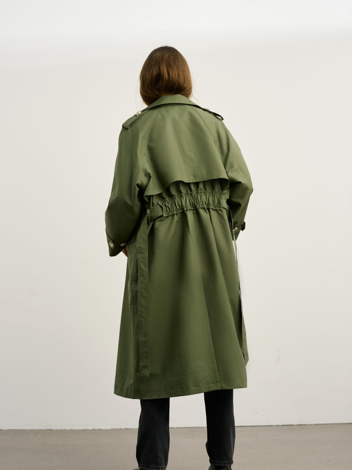 CASSANDRA TRENCHCOAT - GREEN