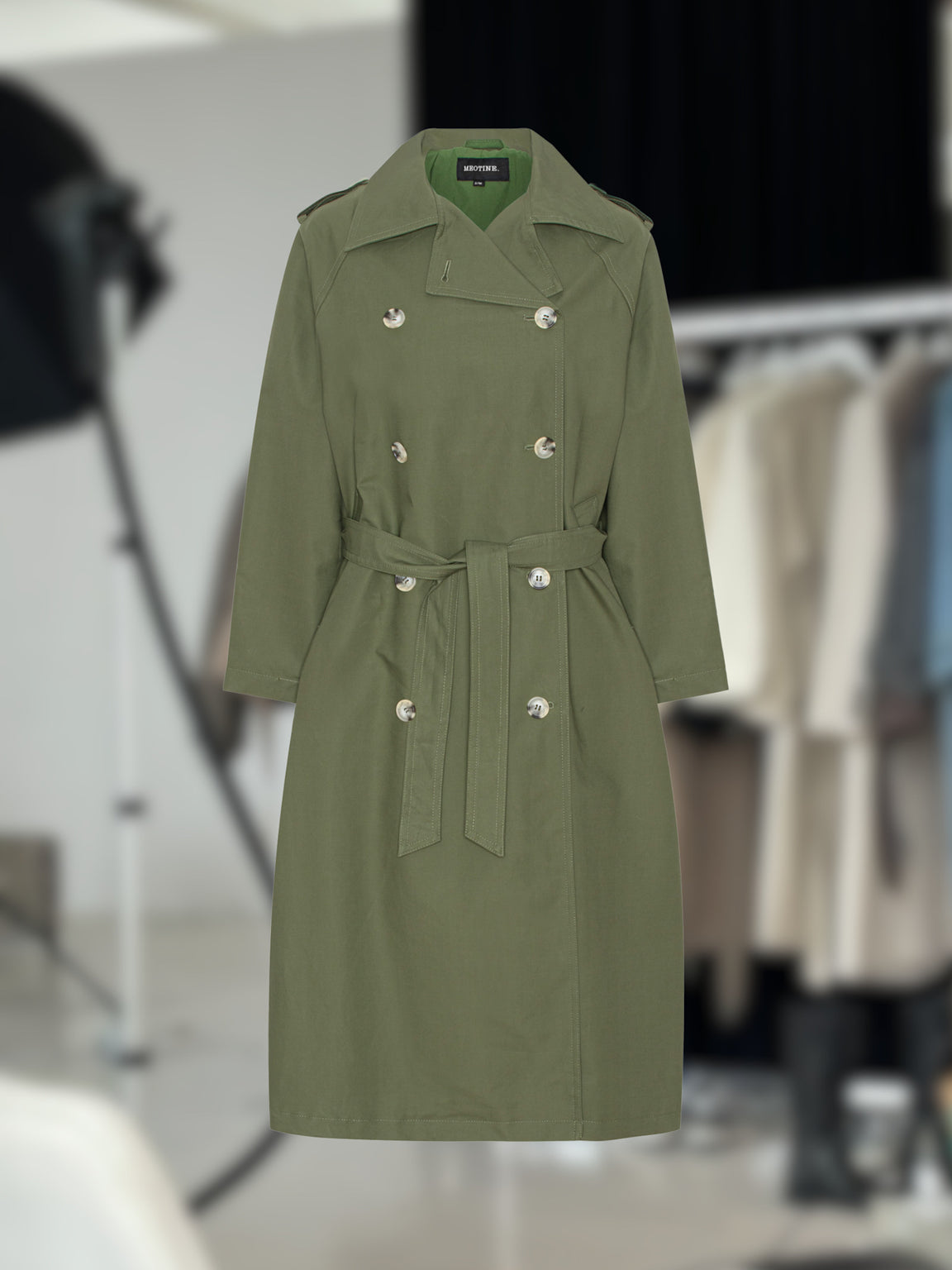 CASSANDRA TRENCHCOAT - GREEN