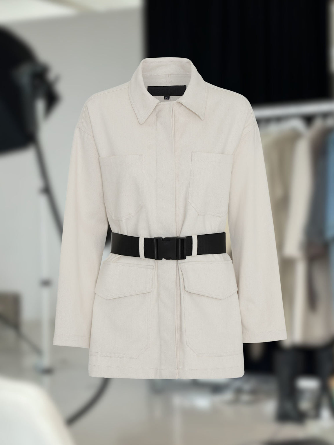 NORA JACKET - CANVAS - OFF WHITE