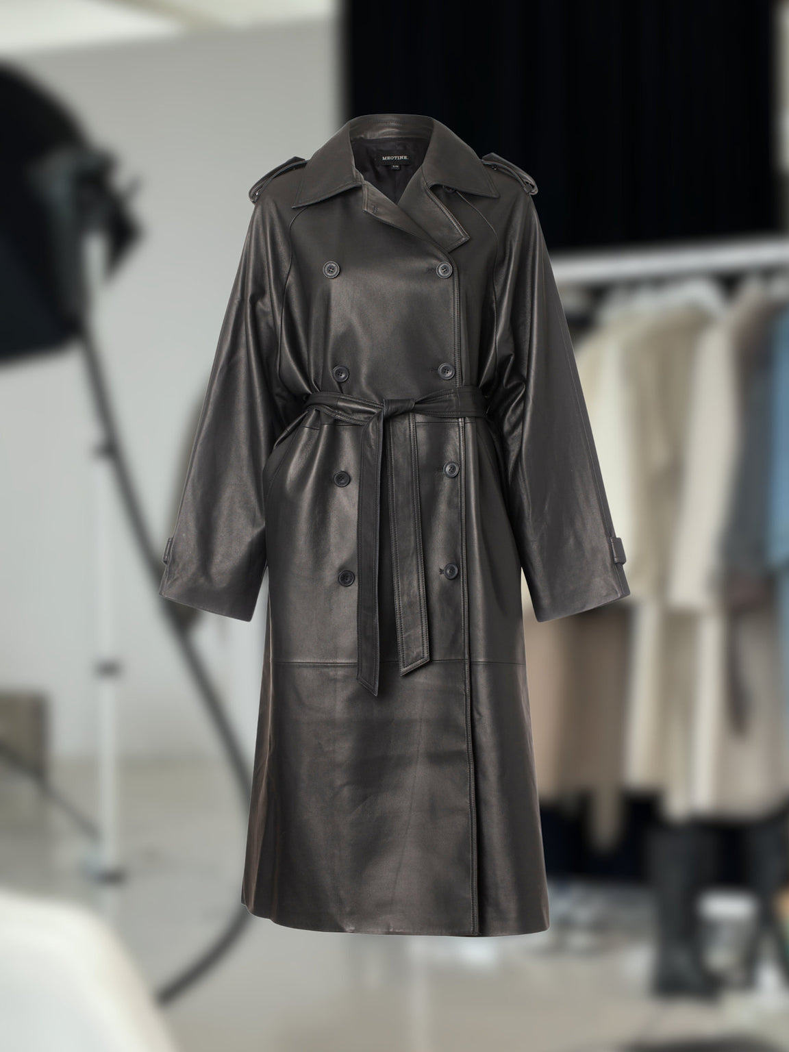CASSANDRA TRENCHCOAT - BLACK
