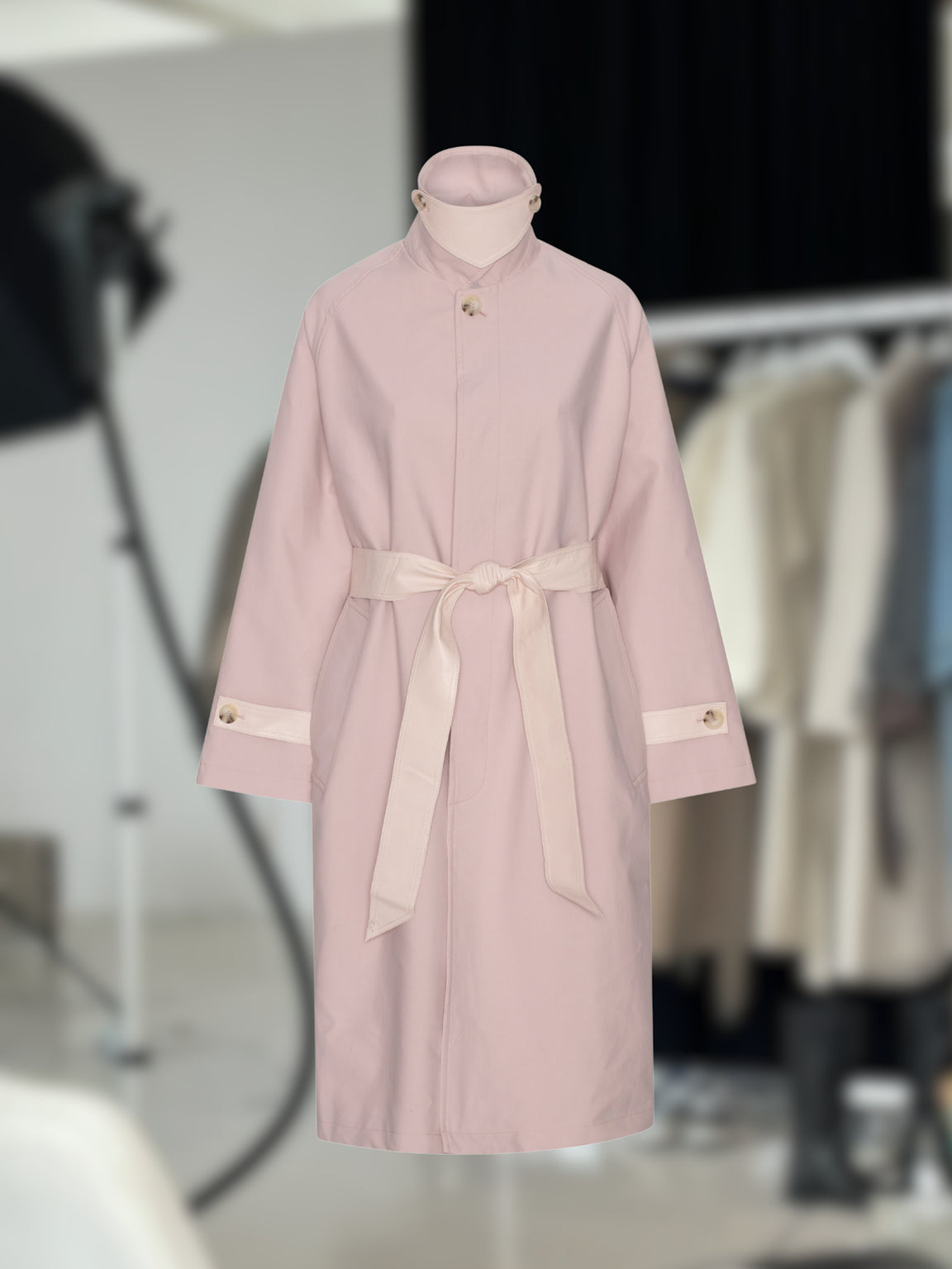 JOLENE CANVAS COAT - LIGHT PINK