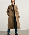 BEA WOOL COAT - BROWN