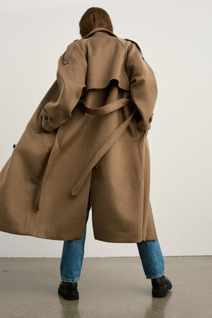 BEA WOOL COAT - BROWN