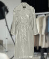 BOBBY TRENCHCOAT VEGAN LEATHER - BEIGE