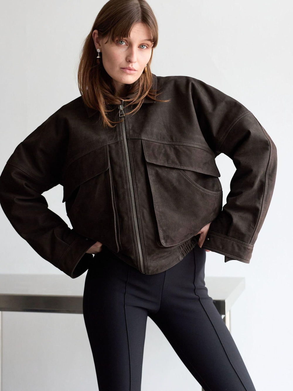 ESME JACKET - BROWN