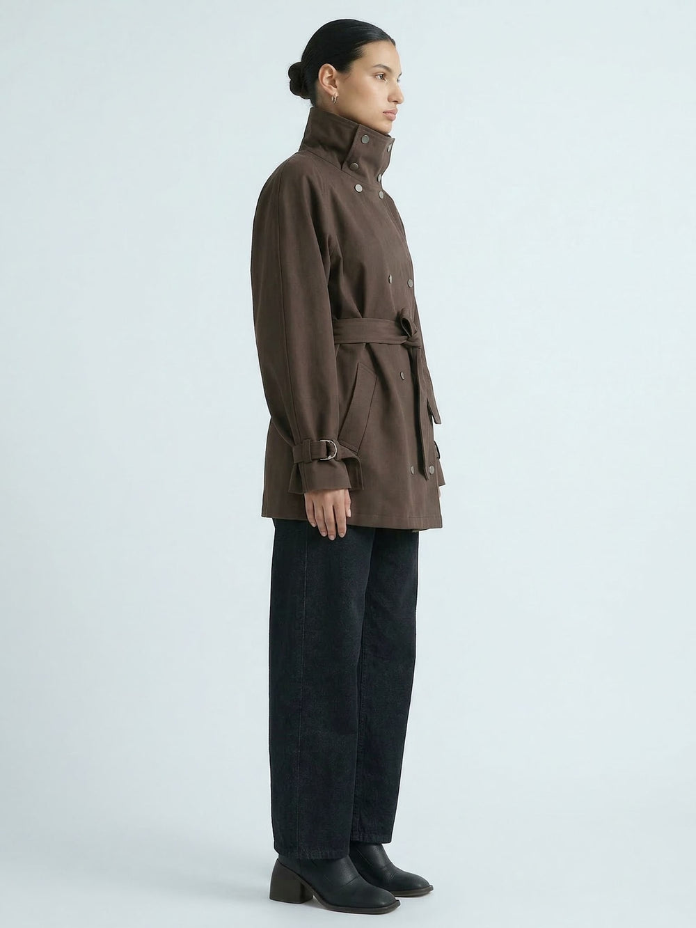 SKYLER CANVAS JACKET - BROWN