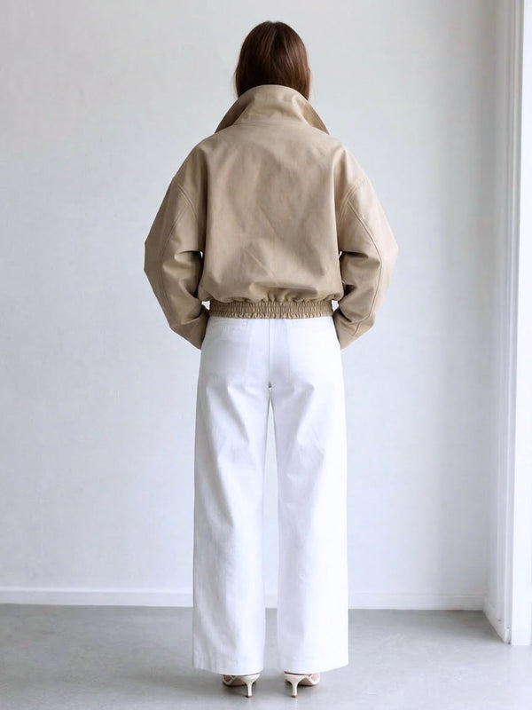 EZREN BOMBER JACKET - BEIGE