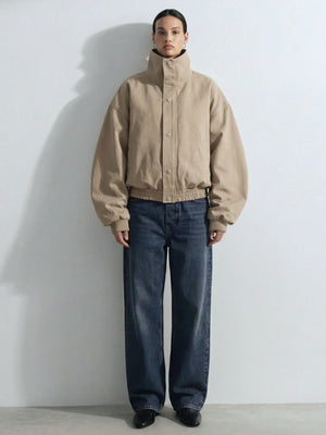 EZREN BOMBER JACKET - BEIGE