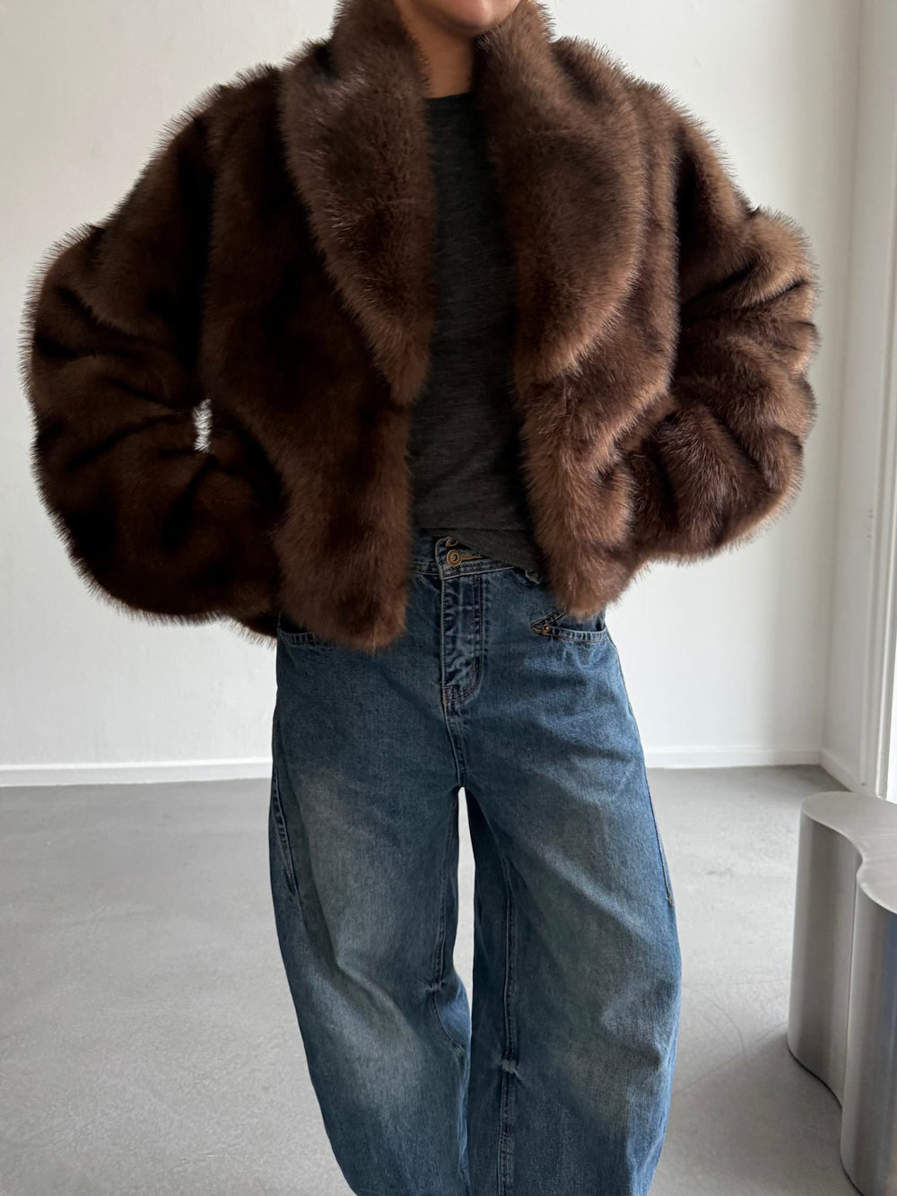 KATHA JACKET - BROWN