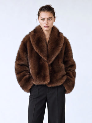 KATHA JACKET - BROWN