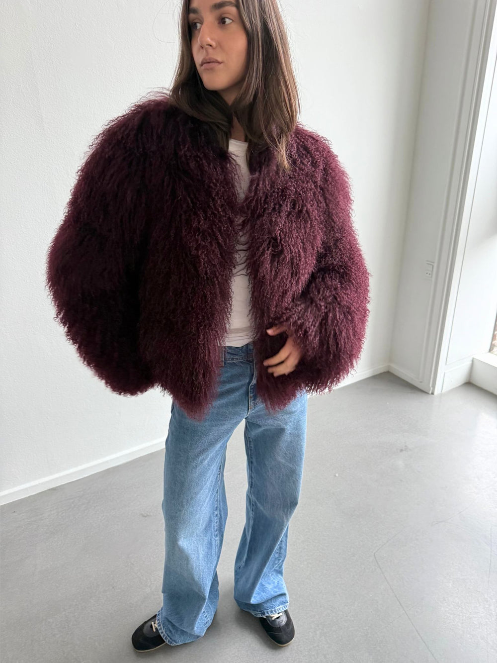CARLY JACKET - BURGUNDY