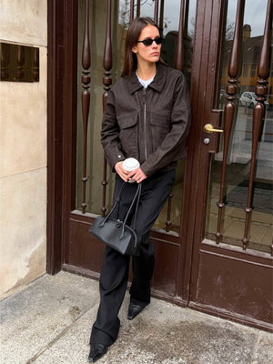 ESME JACKET - BROWN