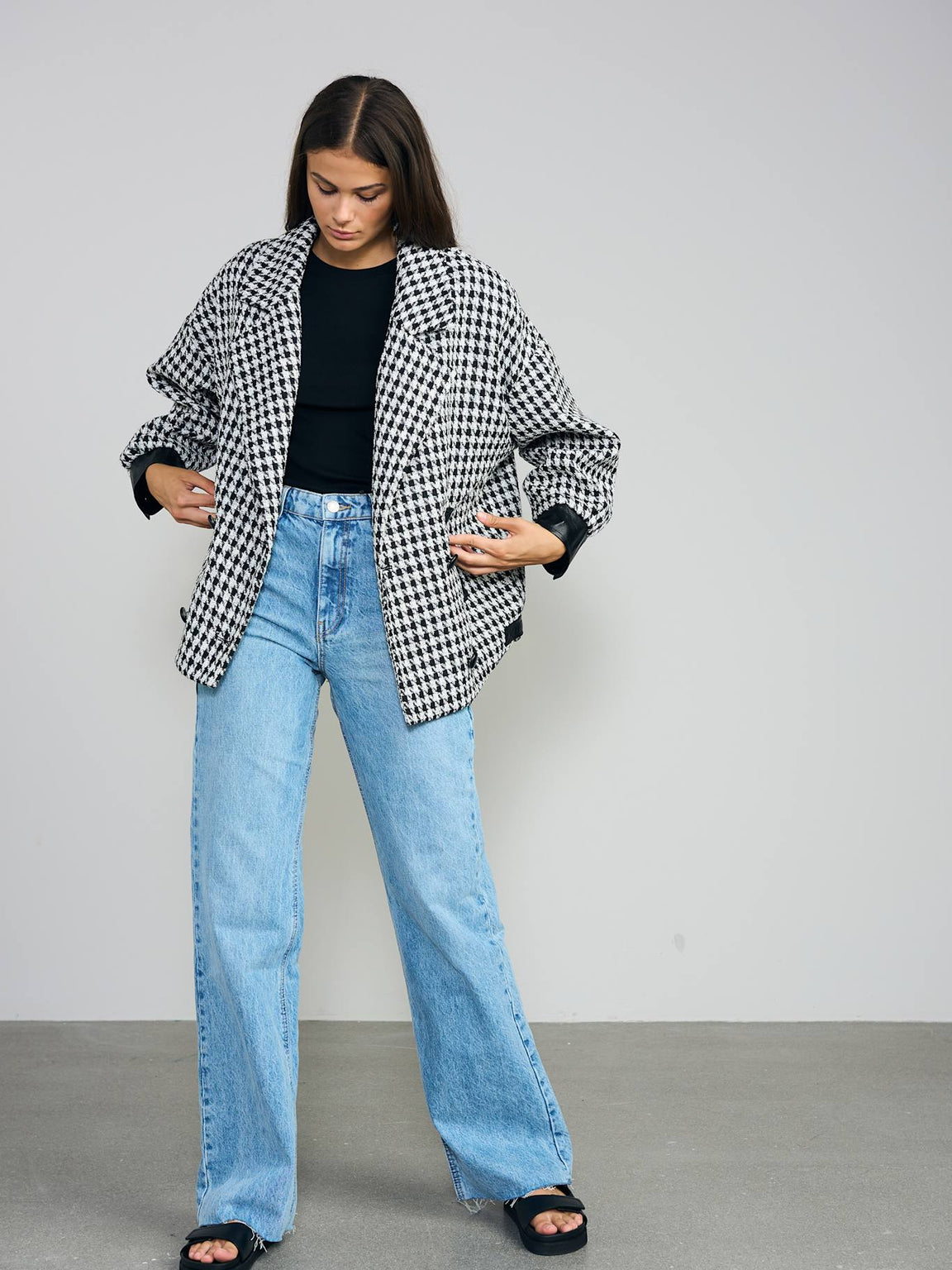 ELOISE - TWEED JACKET - B/W