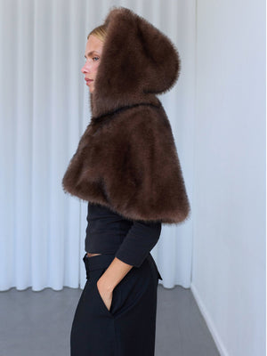 ARIA CAPE - BROWN