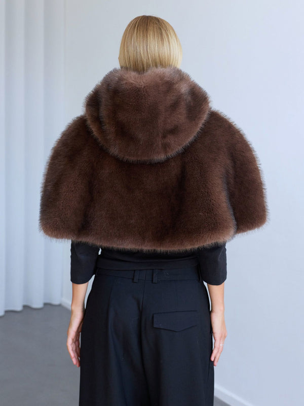 ARIA CAPE - BROWN