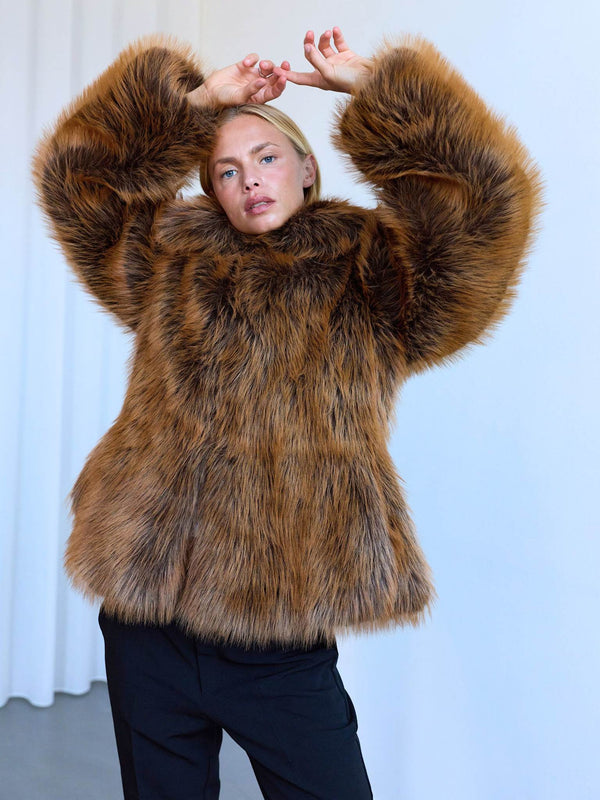 RUMI JACKET - BROWN
