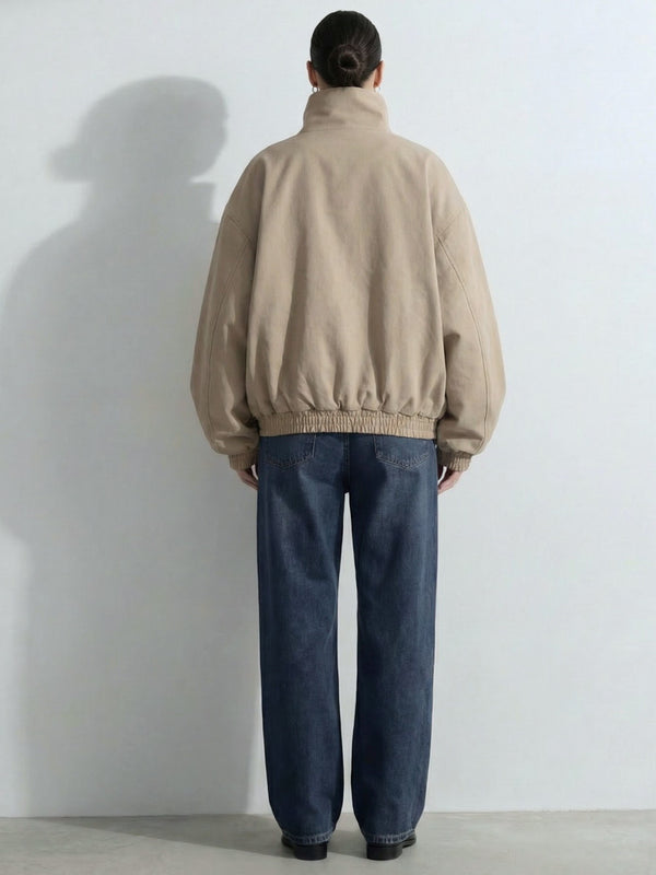 EZREN BOMBER JACKET - BEIGE