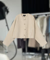 KARLA WOOL JACKET - CREME