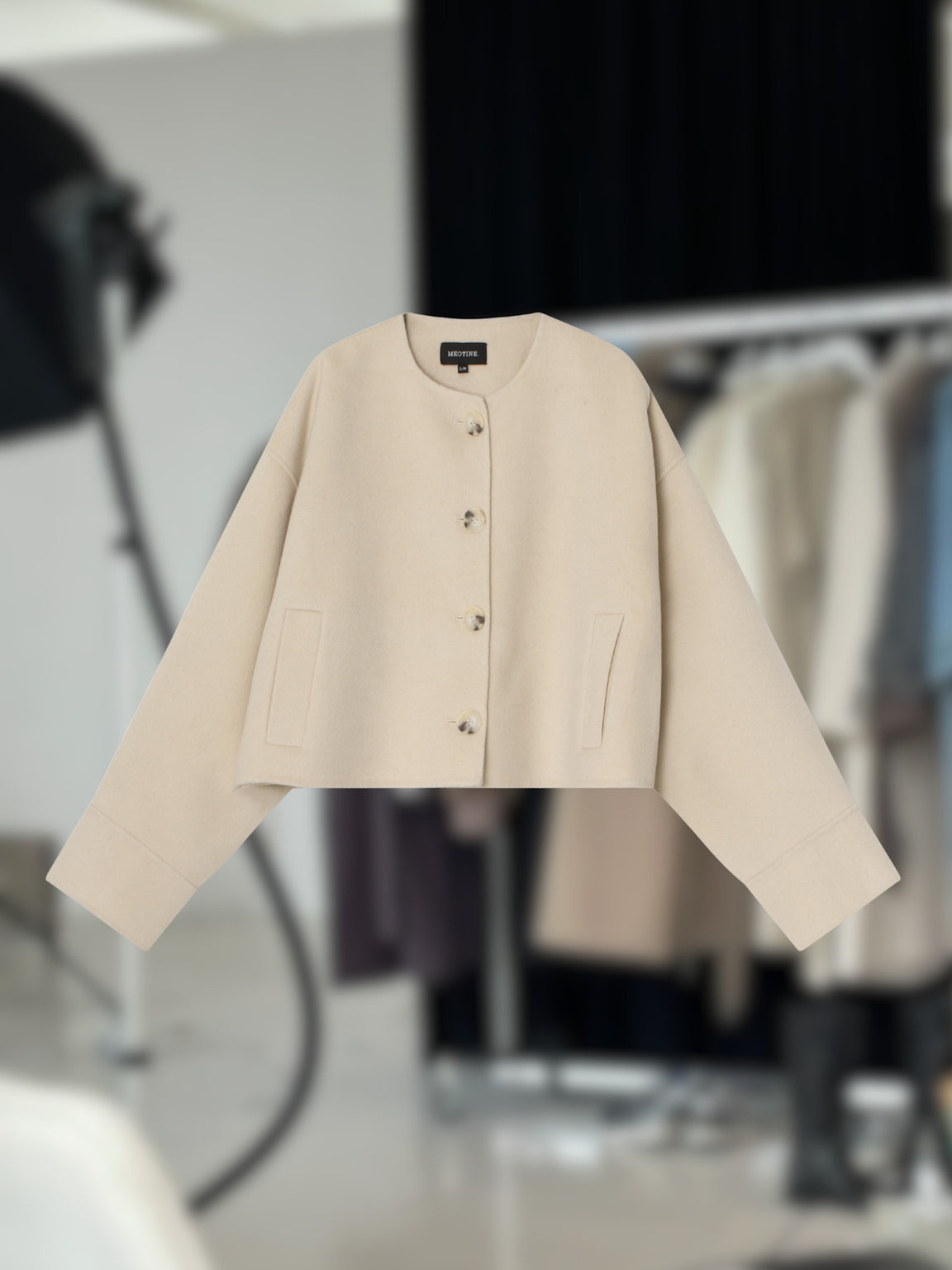 KARLA WOOL JACKET - CREME
