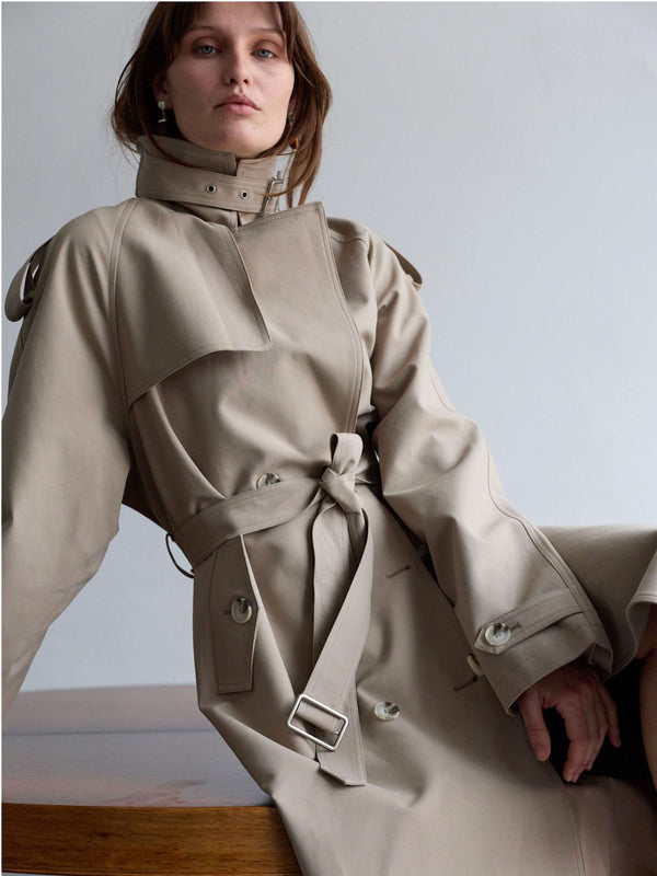 HEATHER TRENCH COAT - BEIGE