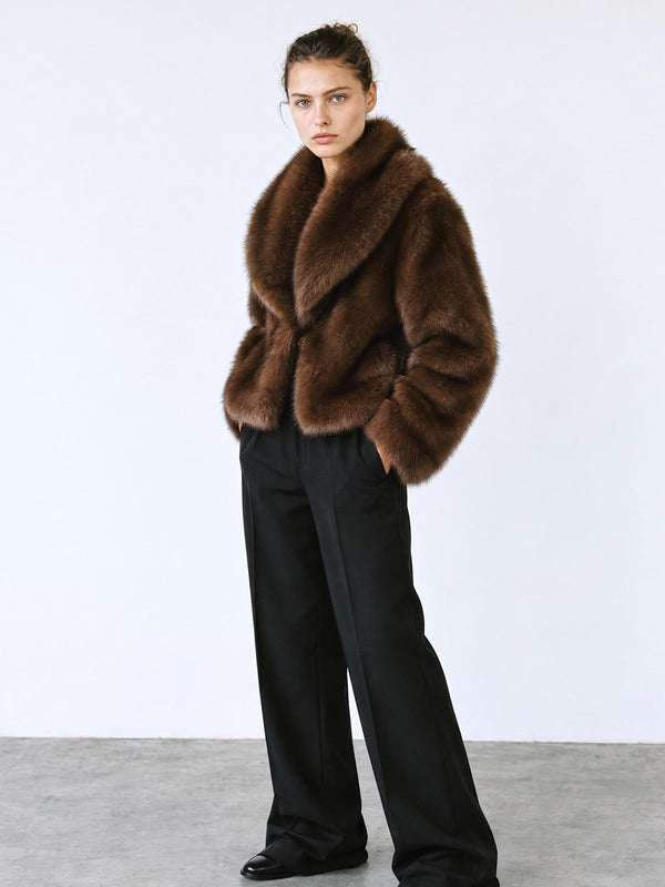 KATHA JACKET - BROWN