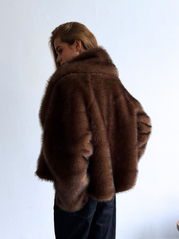 KATHA JACKET - BROWN