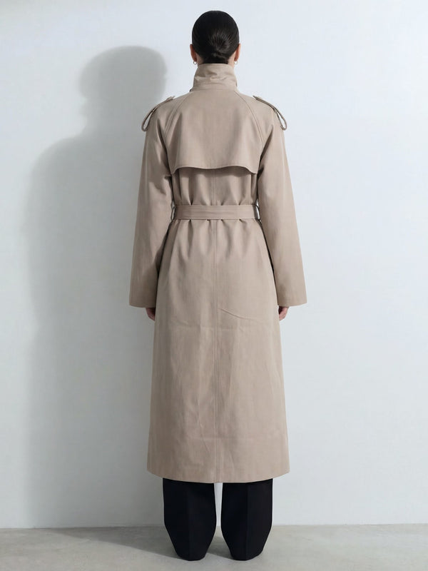 HEATHER TRENCH COAT - BEIGE