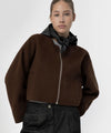KARLA WOOL JACKET BROWN