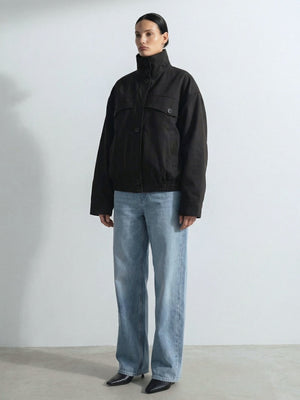 NORI BOMBER JACKET - BLACK