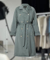 BOBBY CANVAS TRENCH JACKET - GREEN