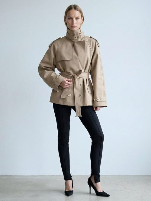 HEATHER TRENCH JACKET - BEIGE