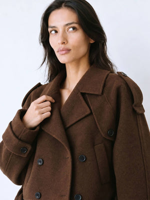JOHN WOOL JACKET BROWN