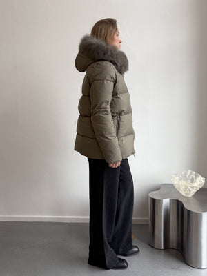 ALVA DOWN JACKET - OLIVE GREEN