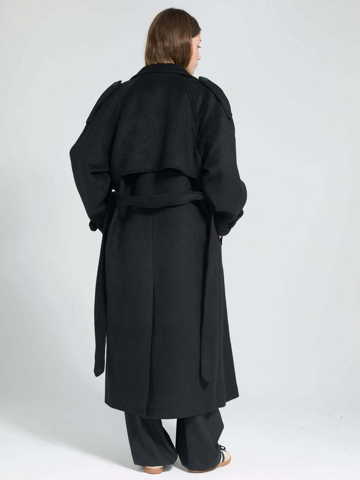 BEA WOOL COAT - BLACK