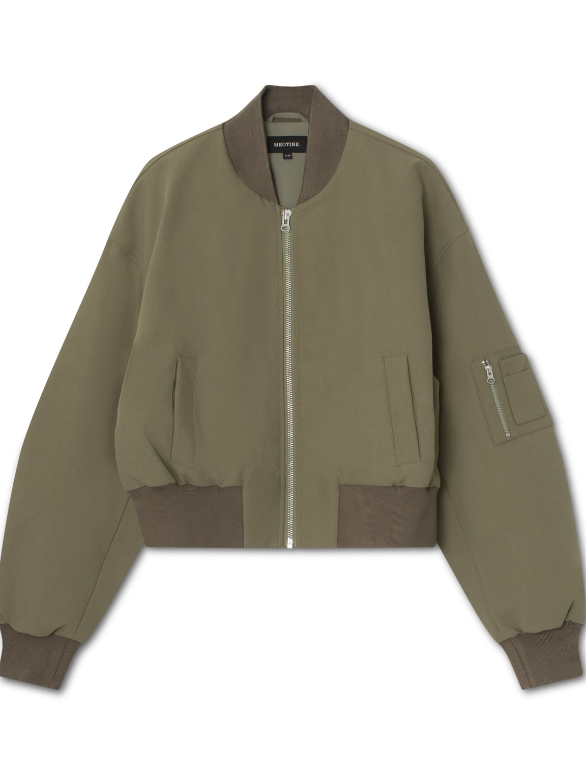 KIAN CANVAS BOMBER JACKET - ARMY