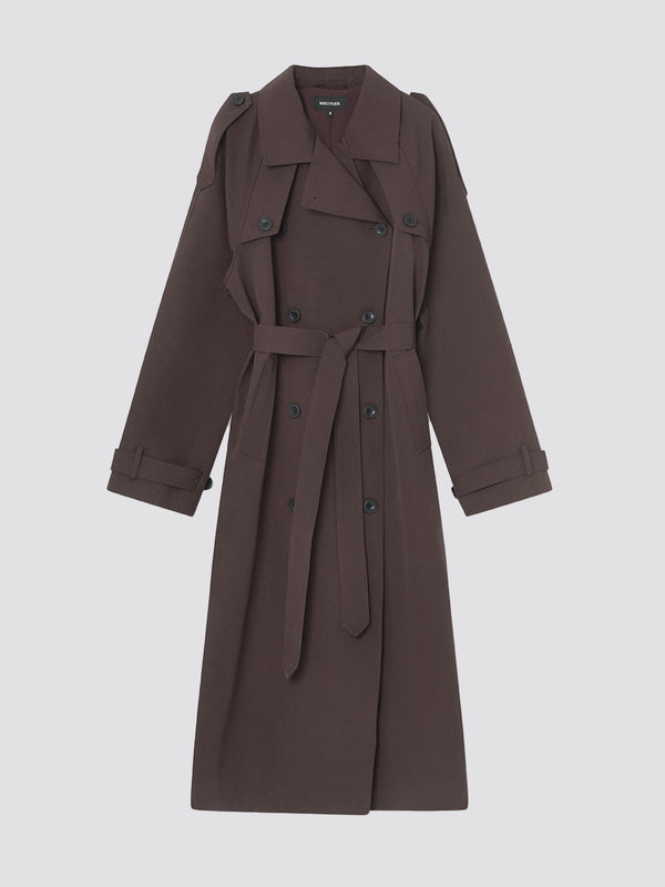 BOBBY CANVAS COAT - BROWN
