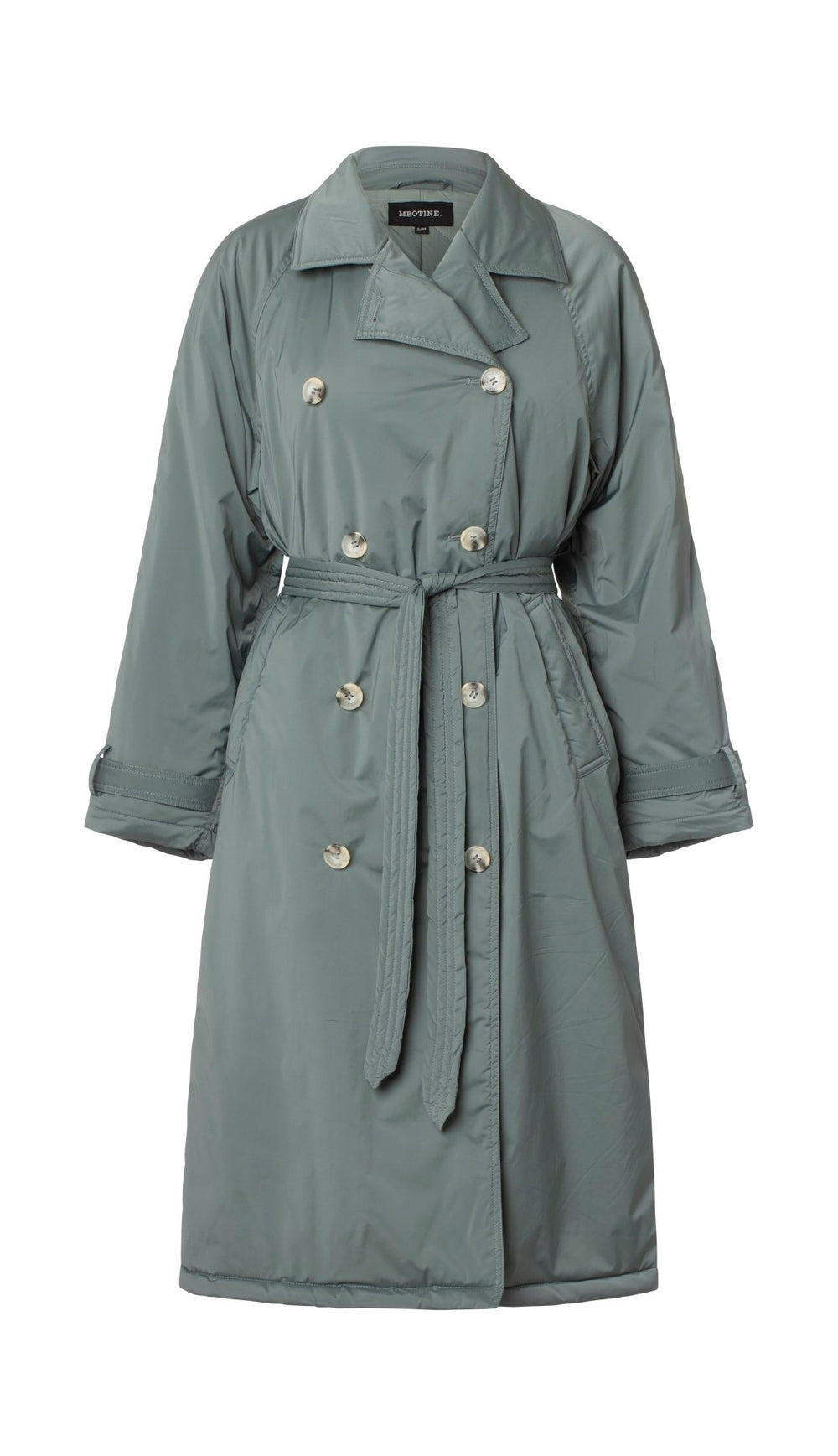 BOBBY CANVAS TRENCH COAT - GREEN