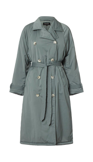 BOBBY CANVAS TRENCH COAT - GREEN