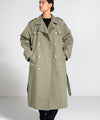 BOBBY CANVAS COAT - DUSTY GREEN