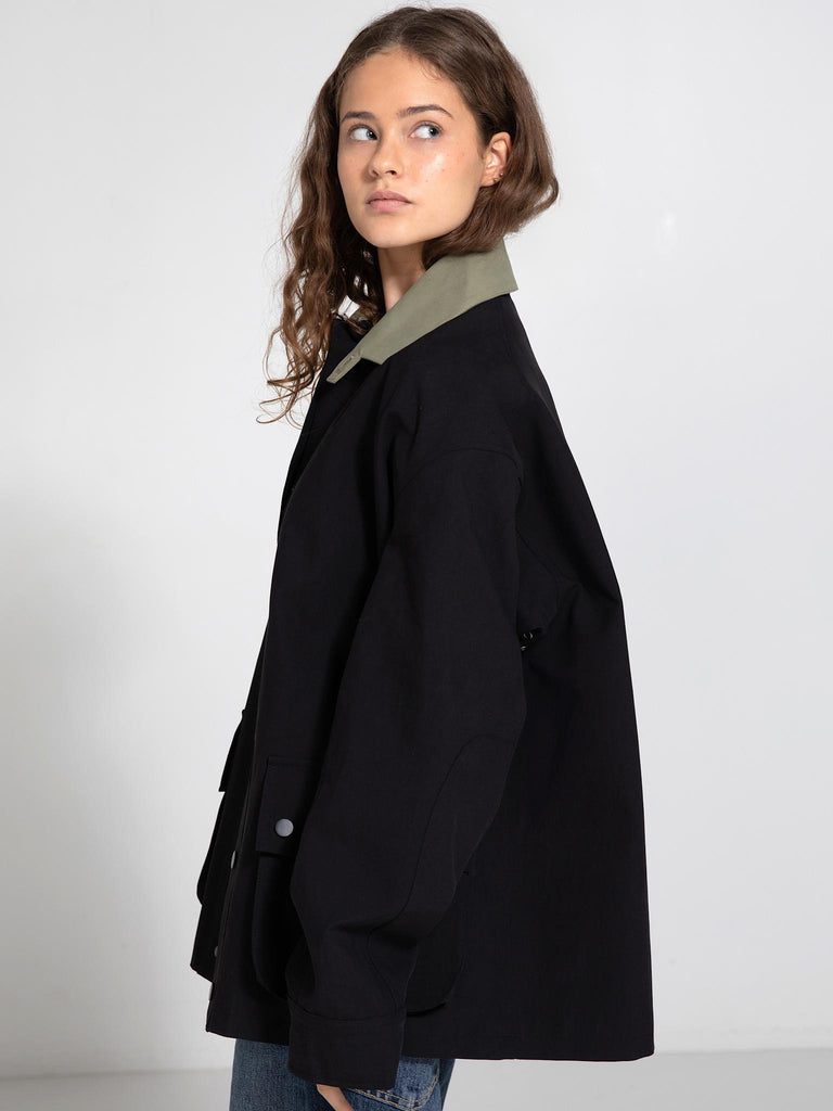 BROOKLYN JACKET - BLACK/ARMY