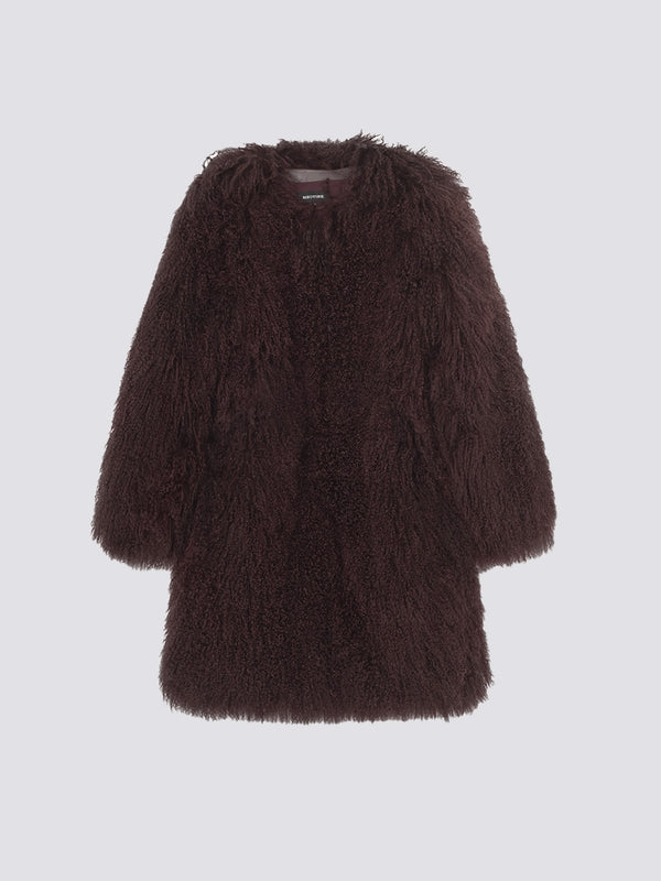 CARLY COAT - BURGUNDY