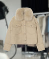 CHARLIE JACKET WOOL BOUCLE - CREME