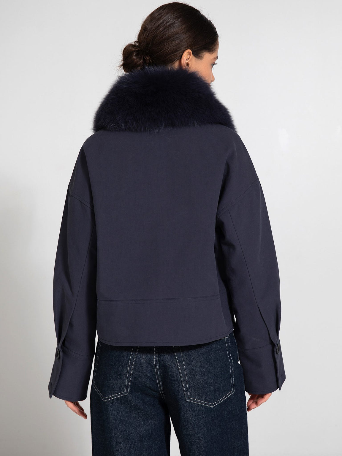 CHARLIE CANVAS JACKET - NAVY