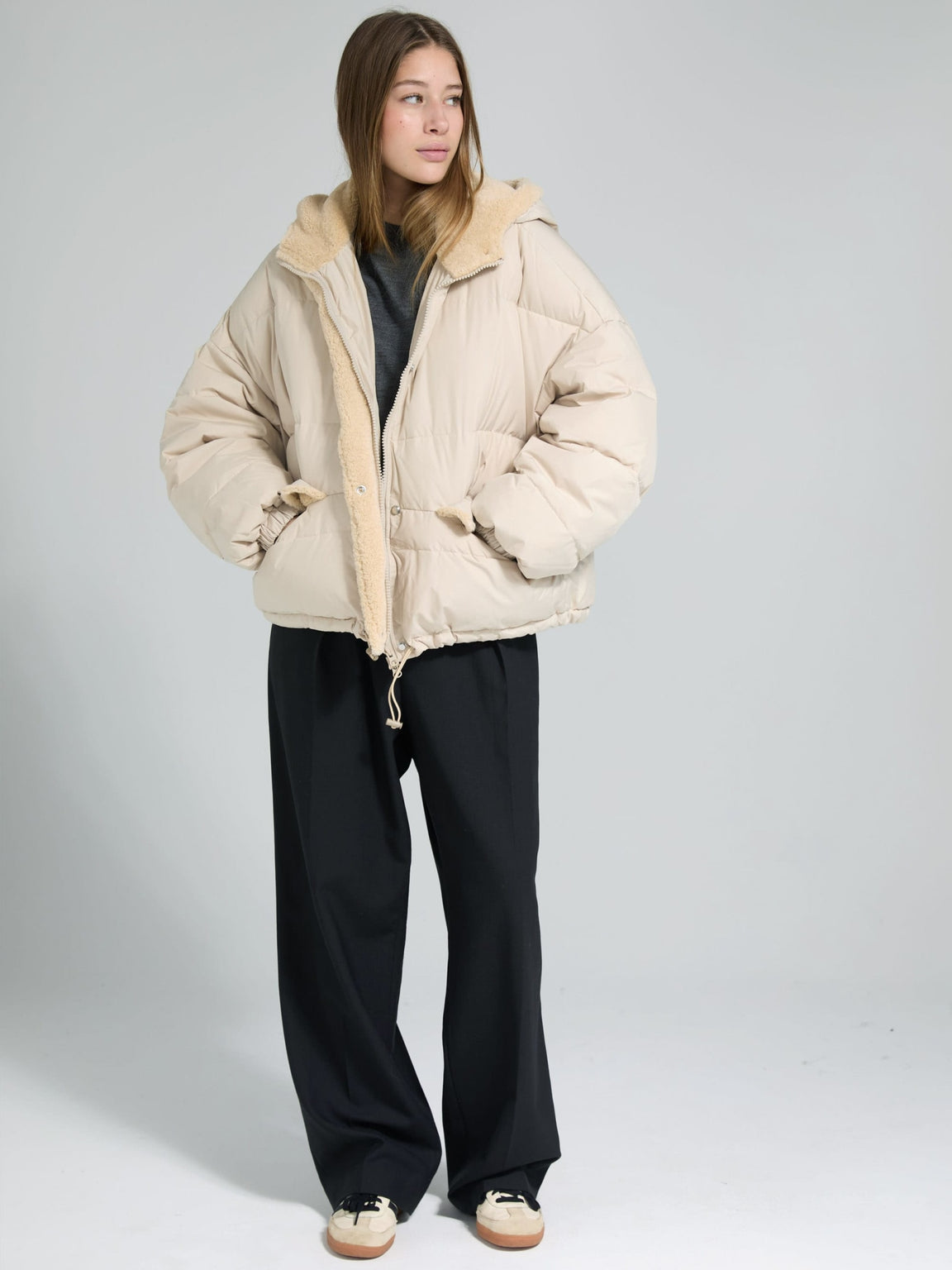 ELLA DOWN JACKET - BEIGE