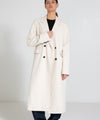 HARVEY LINEN COAT - CREME