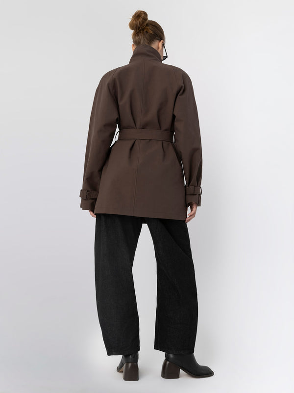 SKYLER CANVAS JACKET - BROWN