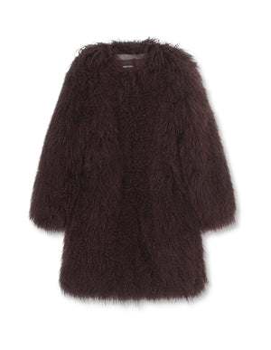 CARLY COAT - BURGUNDY