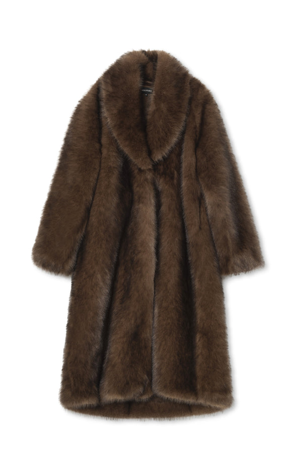KATHA COAT - BROWN