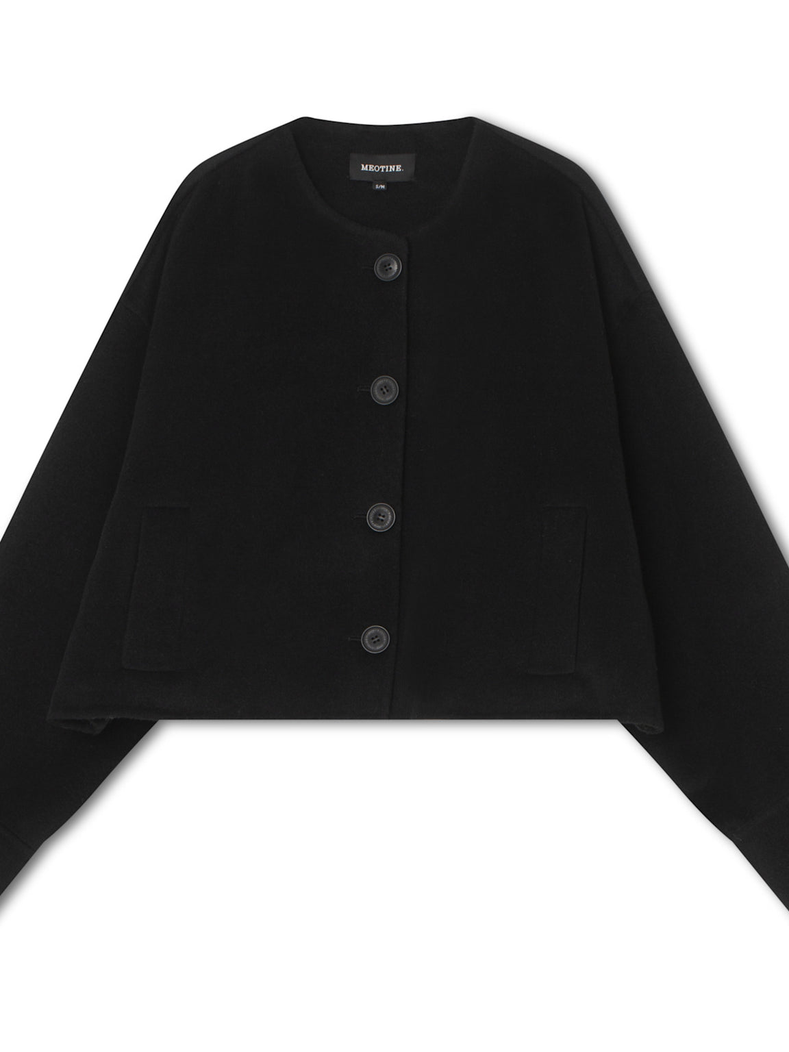 KARLA WOOL JACKET - BLACK