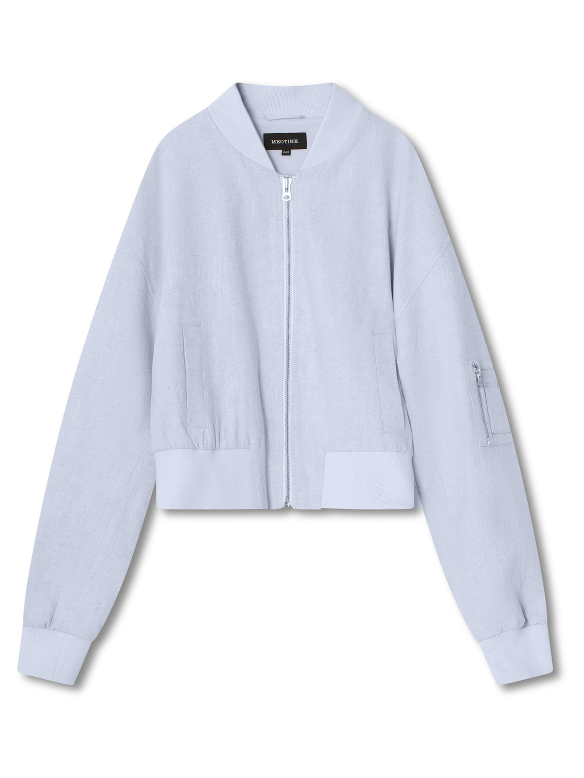 KIAN LINEN BOMBER - LIGHT BLUE